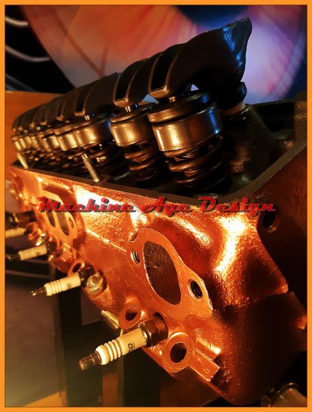 machine age design , chevrolet V8 asztal , pult . ipari stílus , steampunk